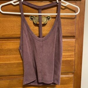Forever 21 Ribbed Mauve Tank Top
